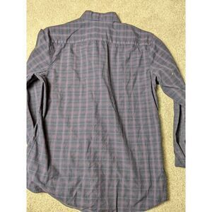 Calibrate Men's Trim Fit Check Flannel Button Up Shirt Long Sleeves Cotton Size